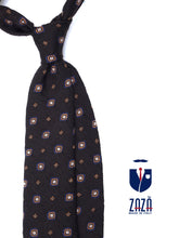 NADIA 3-fold burgundy silk/wool tie